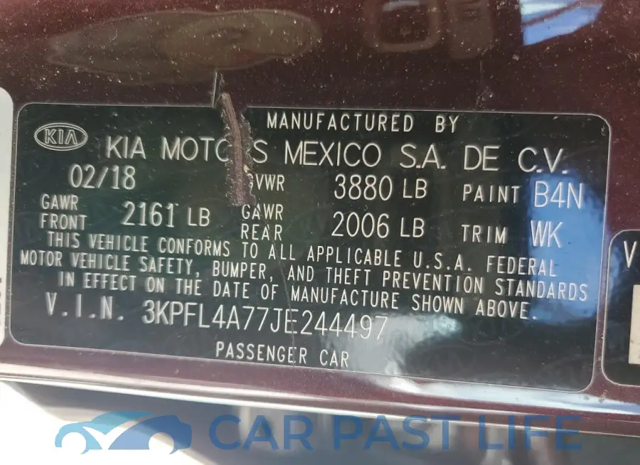3KPFL4A77JE244497# 12