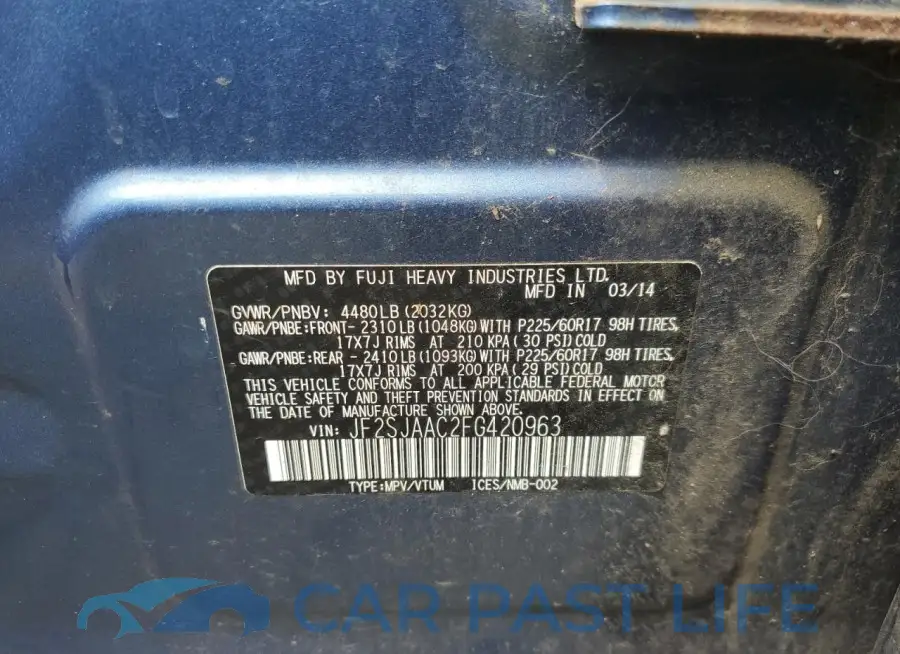 JF2SJAAC2FG420963# 14