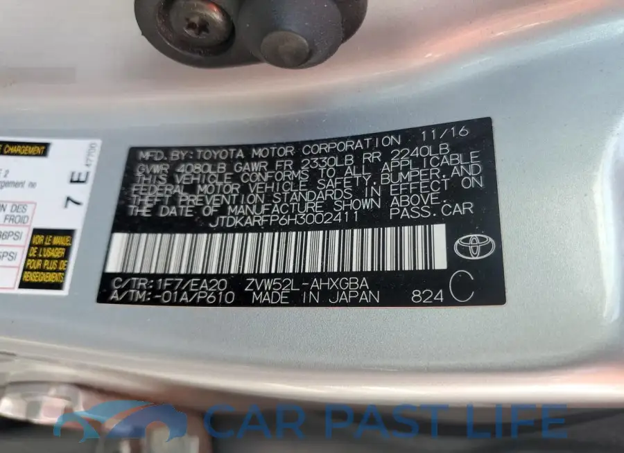 JTDKARFP6H3002411# 12