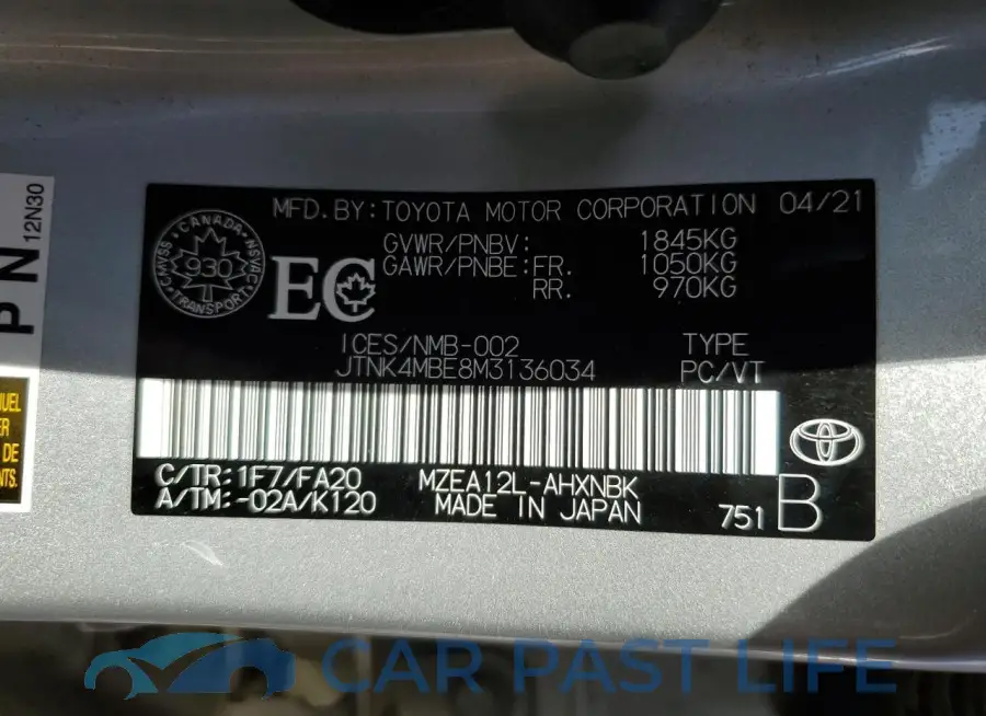 JTNK4MBE8M3136034# 12