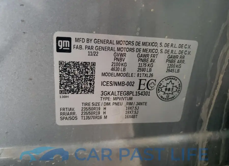 3GKALTEG8PL154301# 13