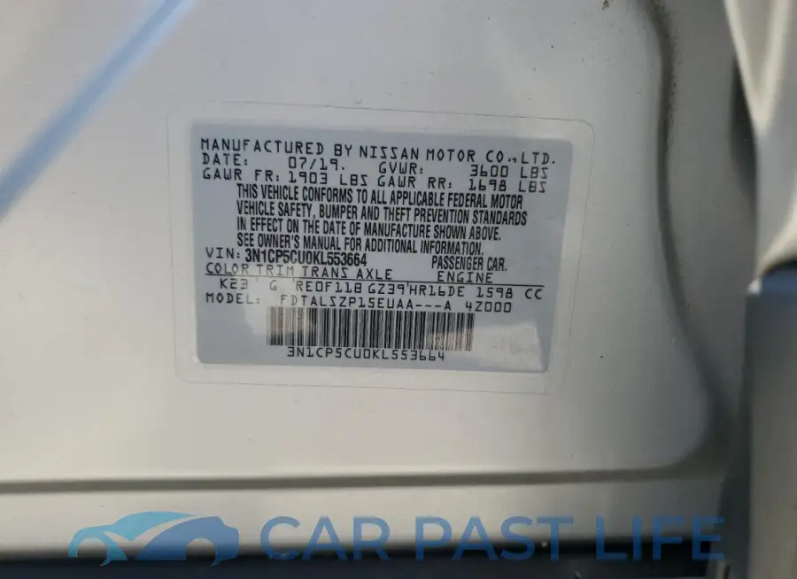 3N1CP5CU0KL553664# 13