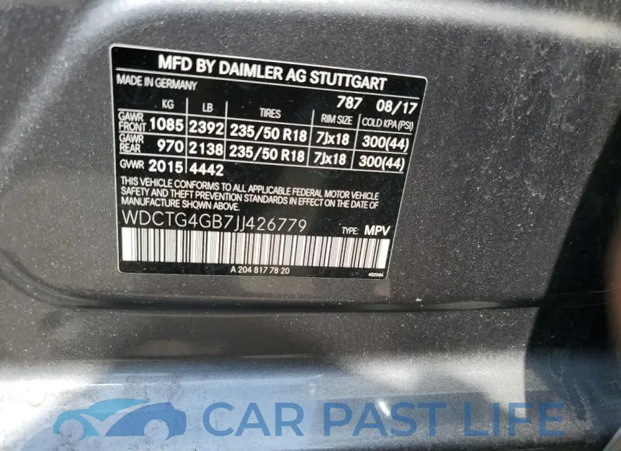 WDCTG4GB7JJ426779# 12