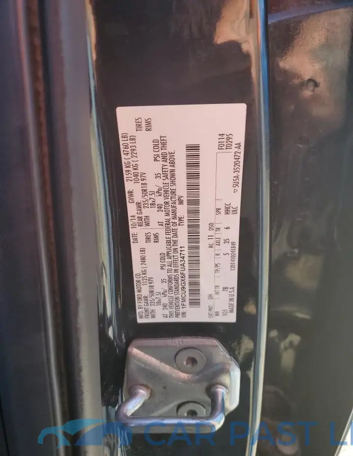 1FMCU9GX6FUA34711# 12