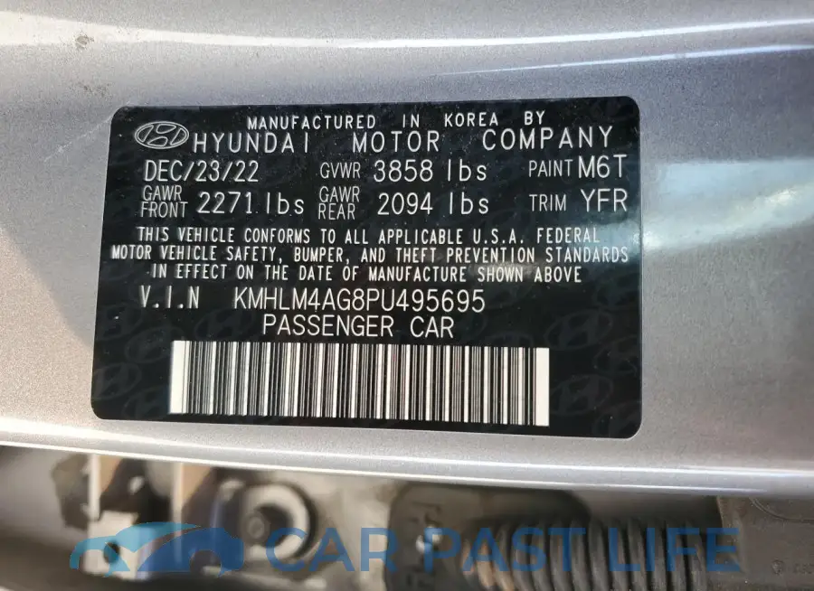 KMHLM4AG8PU495695# 13