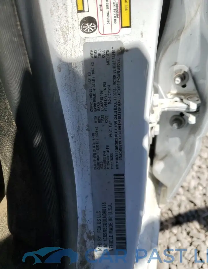 1C6SRECG0LN398118# 13