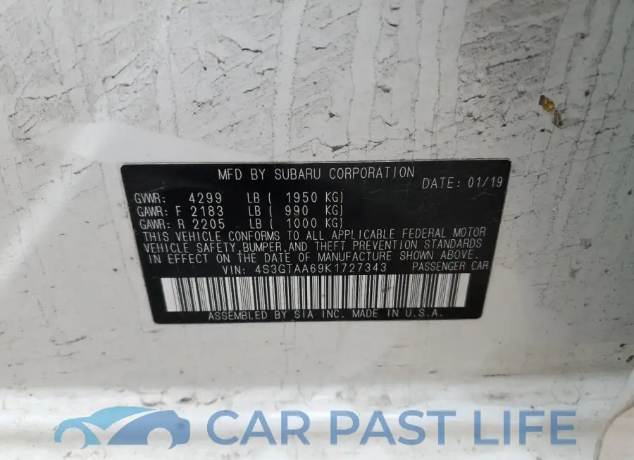 4S3GTAA69K1727343# 13