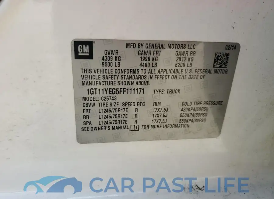 1GT11YEG5FF111171# 13
