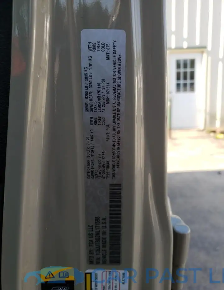 1C6JJTBG2NL171598# 12