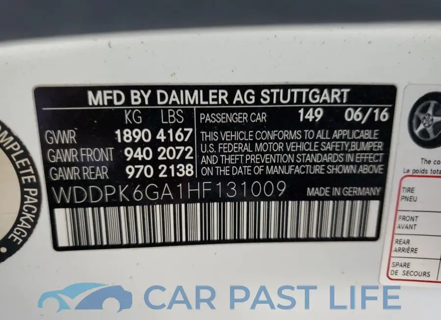 WDDPK6GA1HF131009# 12