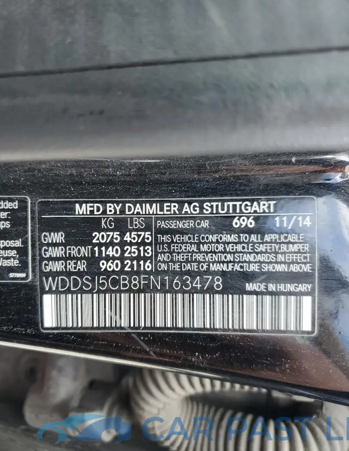 WDDSJ5CB8FN163478# 12