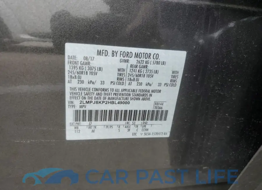 2LMPJ8KP2HBL49000# 13