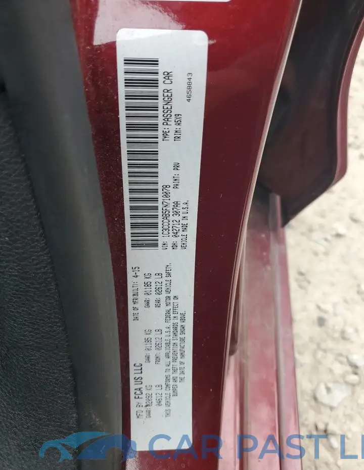 1C3CCCAB5FN710078# 12