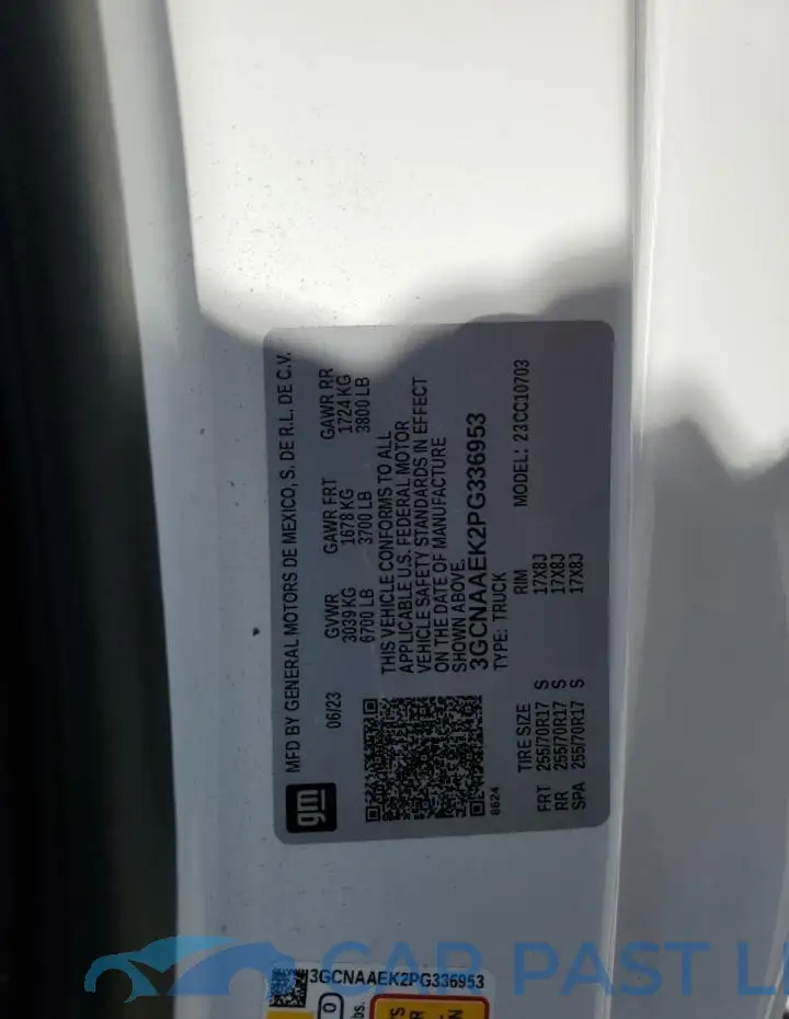 3GCNAAEK2PG336953# 13