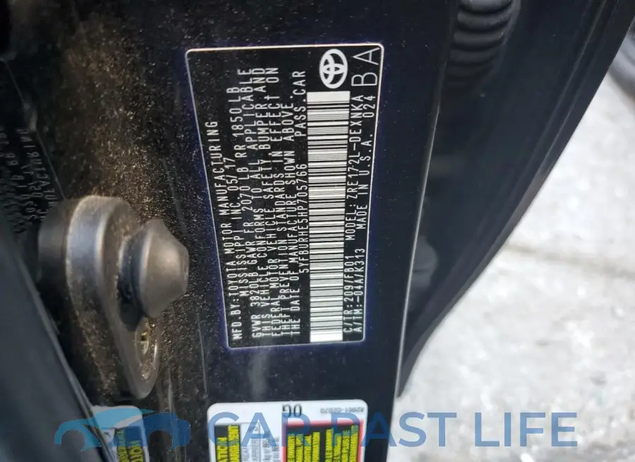 5YFBURHE5HP705766# 13