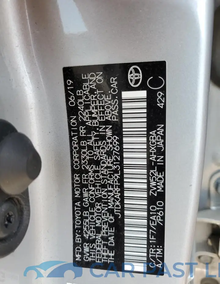 JTDKARFP9L3127699# 13