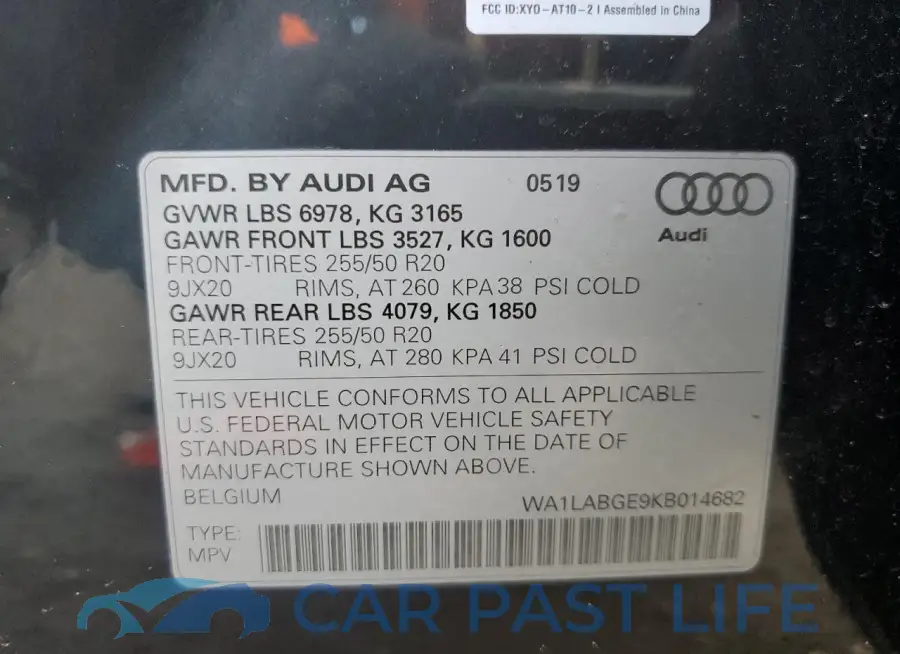 WA1LABGE9KB014682# 13