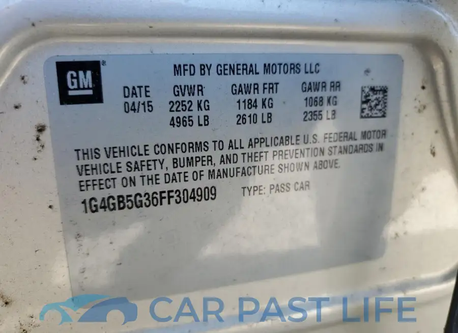 1G4GB5G36FF304909# 12