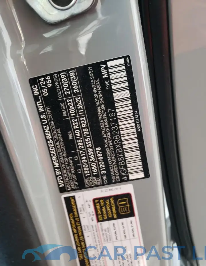 4JGFB8KBXRB237187# 14
