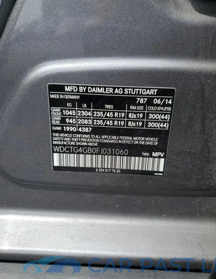WDCTG4GB0FJ031060# 12