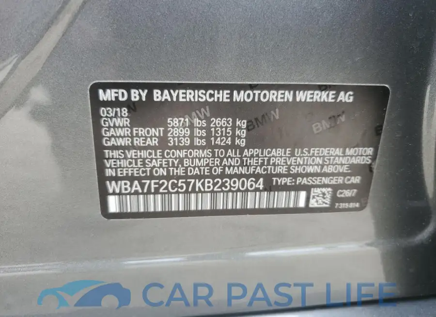 WBA7F2C57KB239064# 13