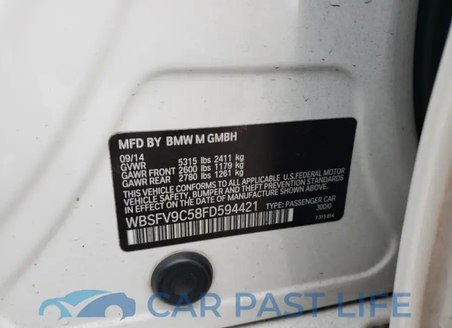 WBSFV9C58FD594421# 12