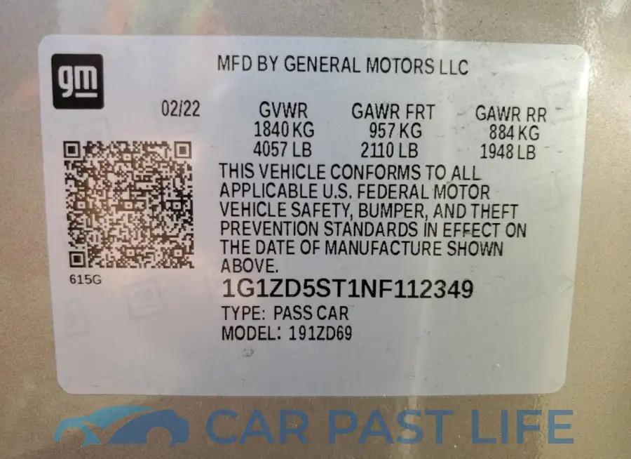 1G1ZD5ST1NF112349# 12