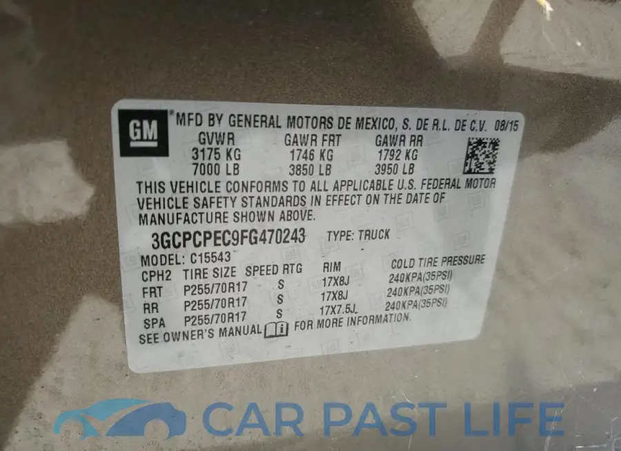 3GCPCPEC9FG470243# 12