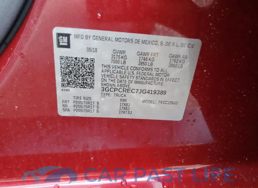 3GCPCREC7JG419389# 13