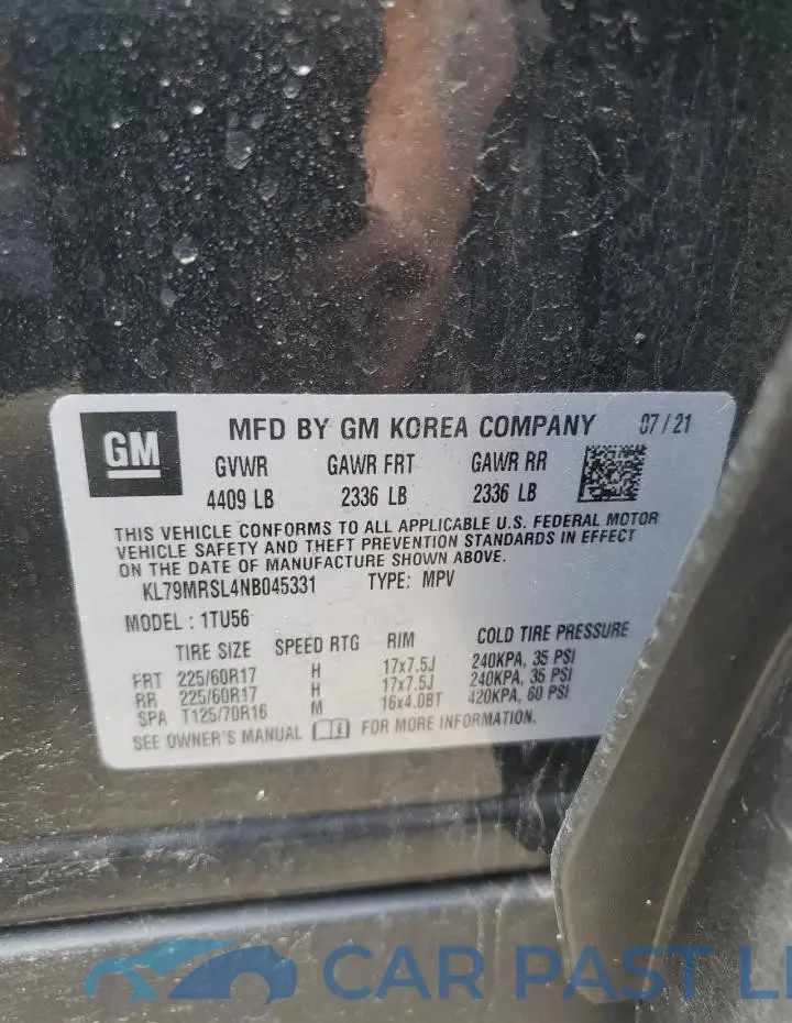 KL79MRSL4NB045331# 13