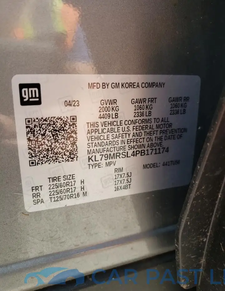 KL79MRSL4PB171174# 12