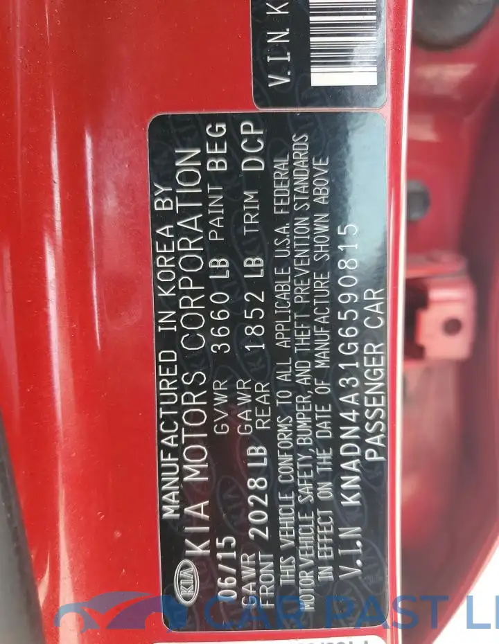 KNADN4A31G6590815# 12