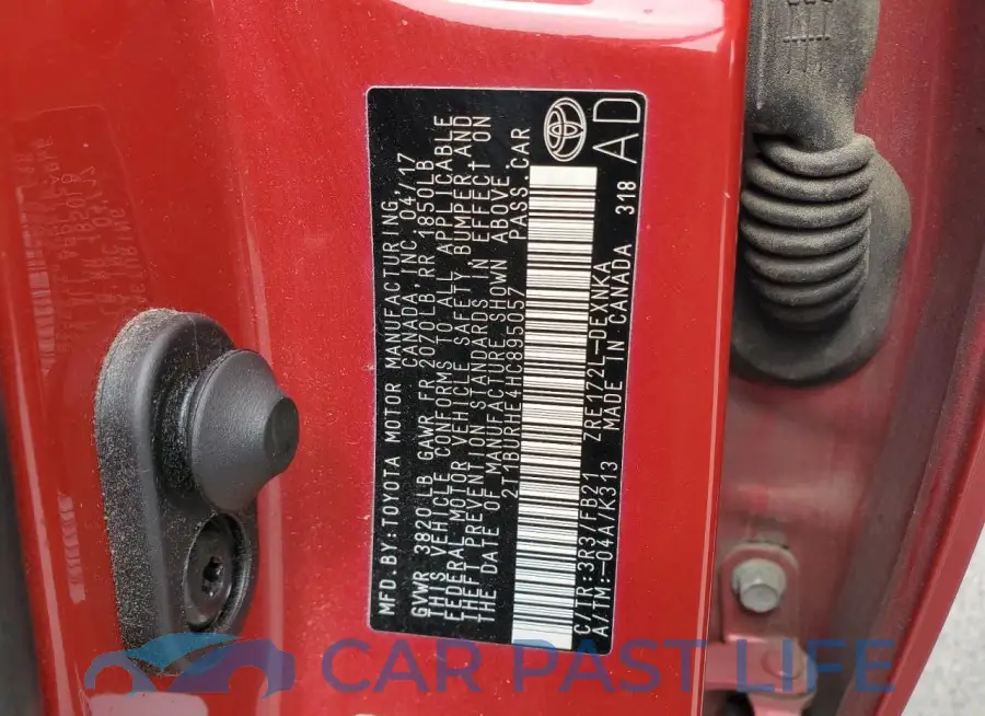 2T1BURHE4HC895057# 12