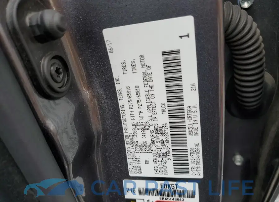 5TFRW5F16HX227196# 12