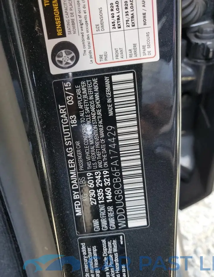 WDDUG8CB6FA174429# 12