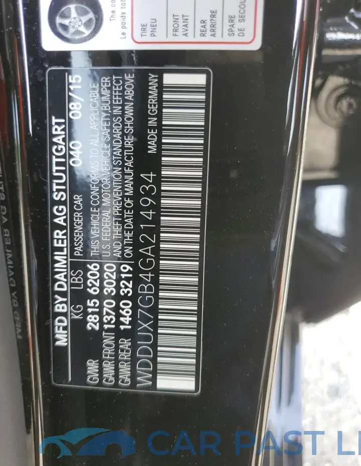 WDDUX7GB4GA214934# 12