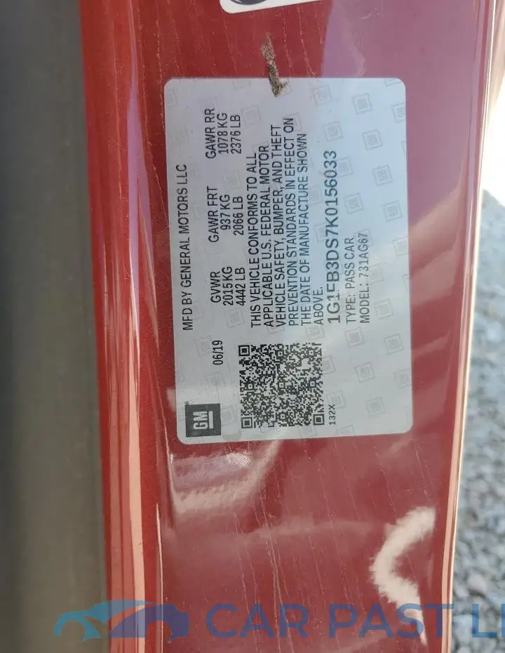 1G1FB3DS7K0156033# 13