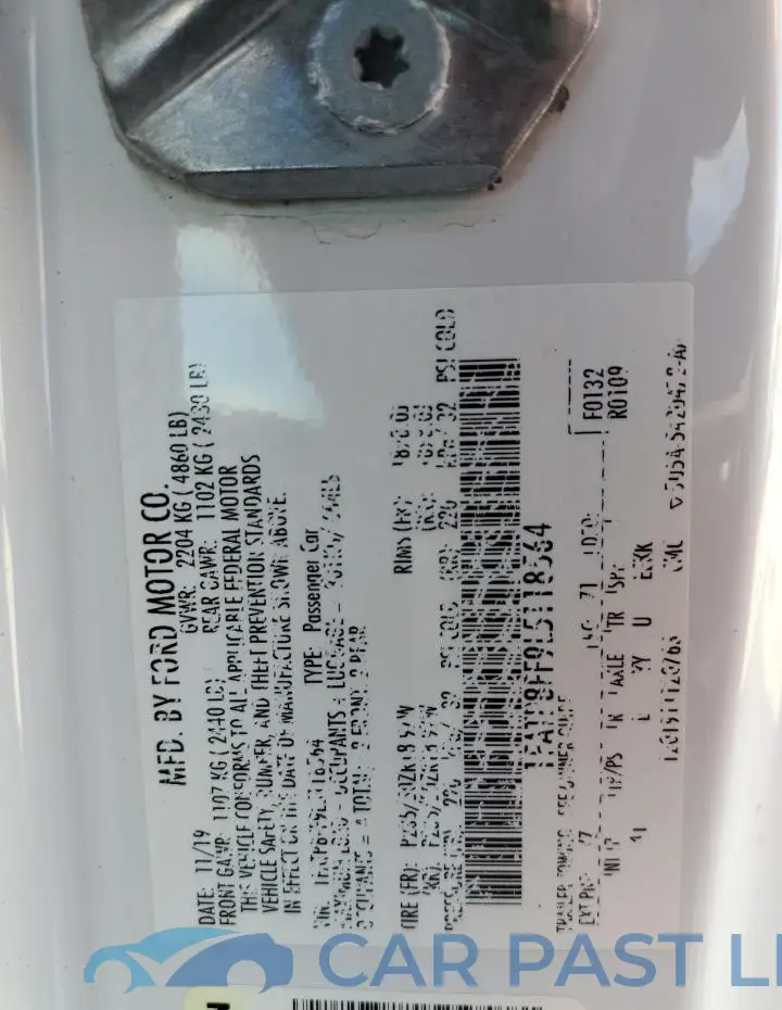 1FATP8FF9L5118564# 13