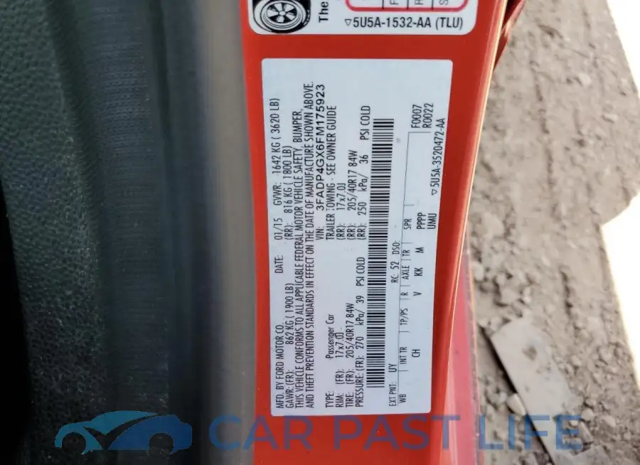 3FADP4GX6FM175923# 12