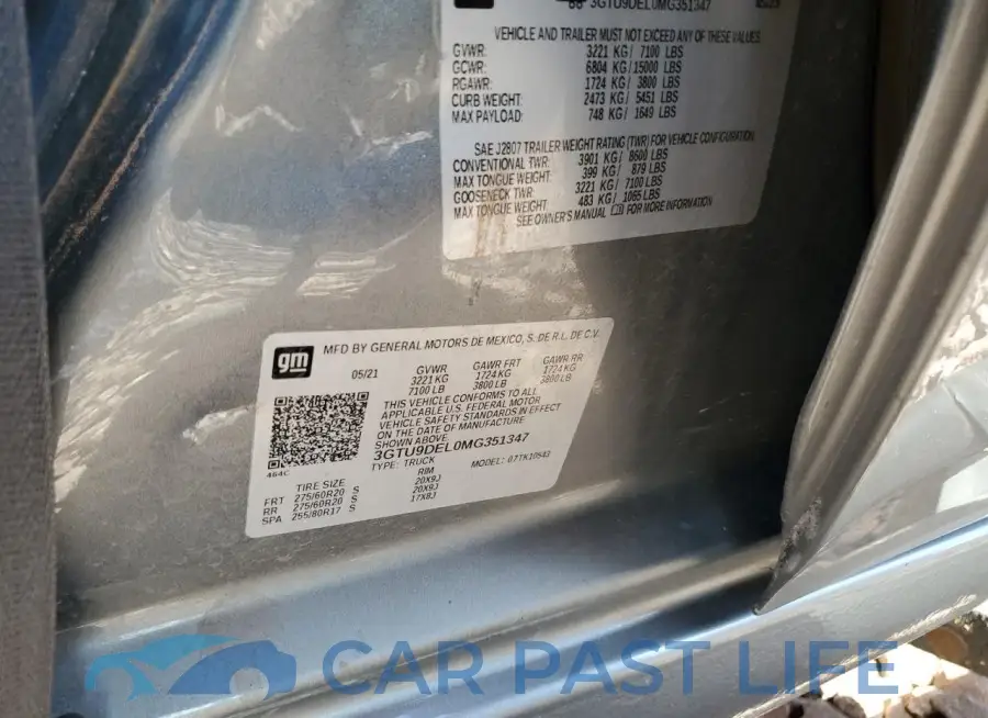 3GTU9DEL0MG351347# 12