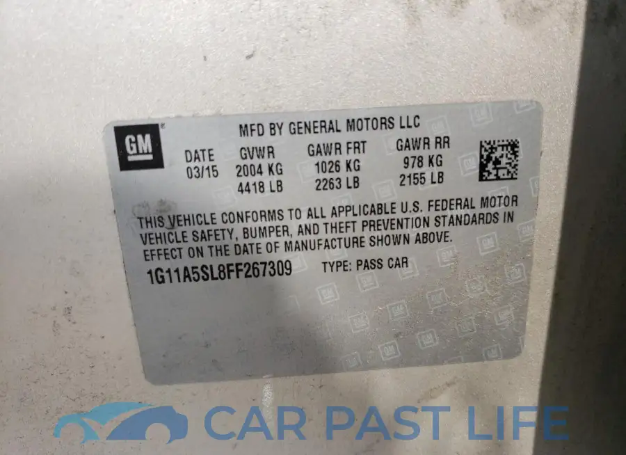1G11A5SL8FF267309# 12