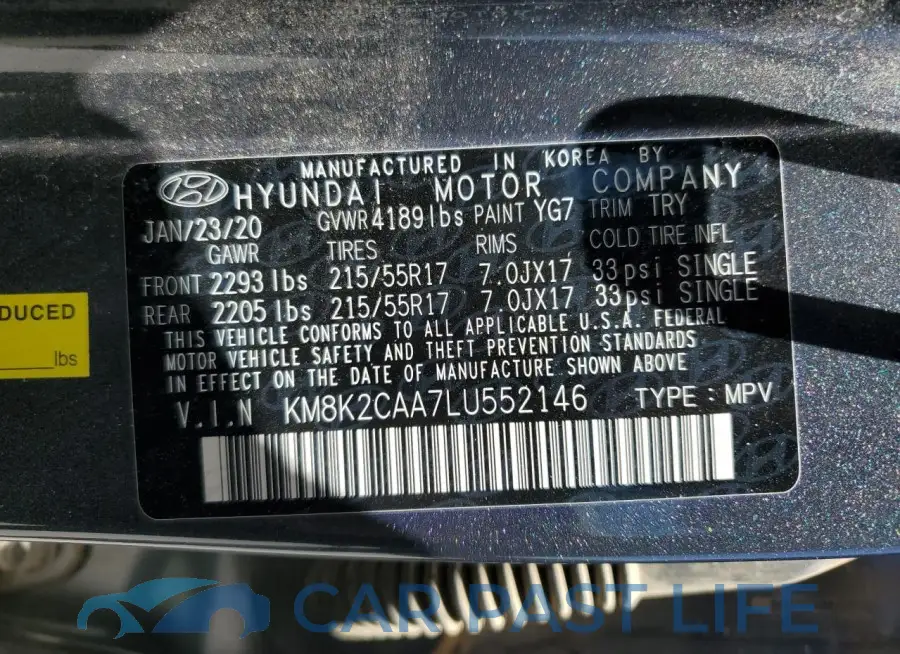 KM8K2CAA7LU552146# 12