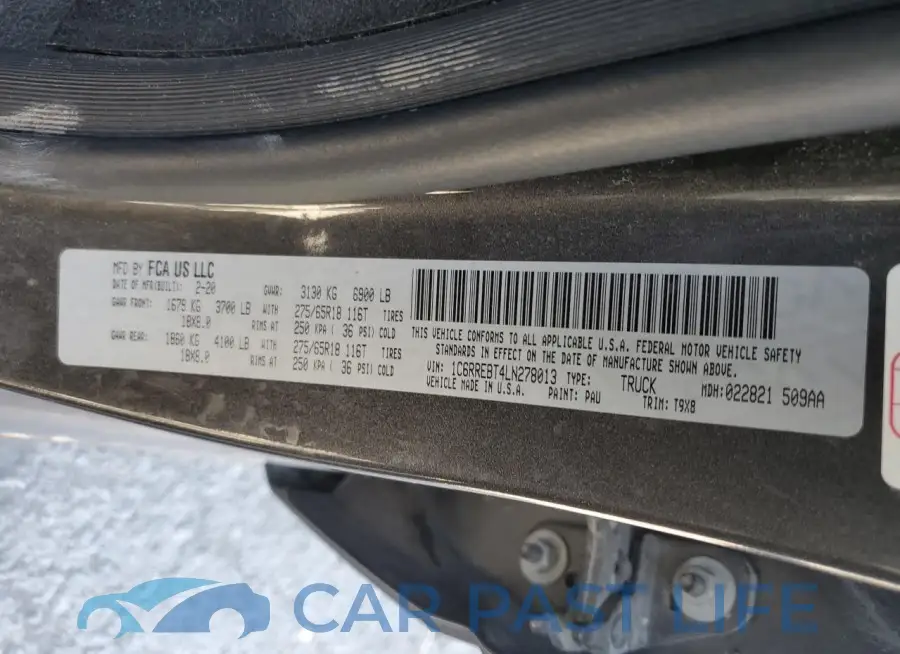 1C6RREBT4LN278013# 12