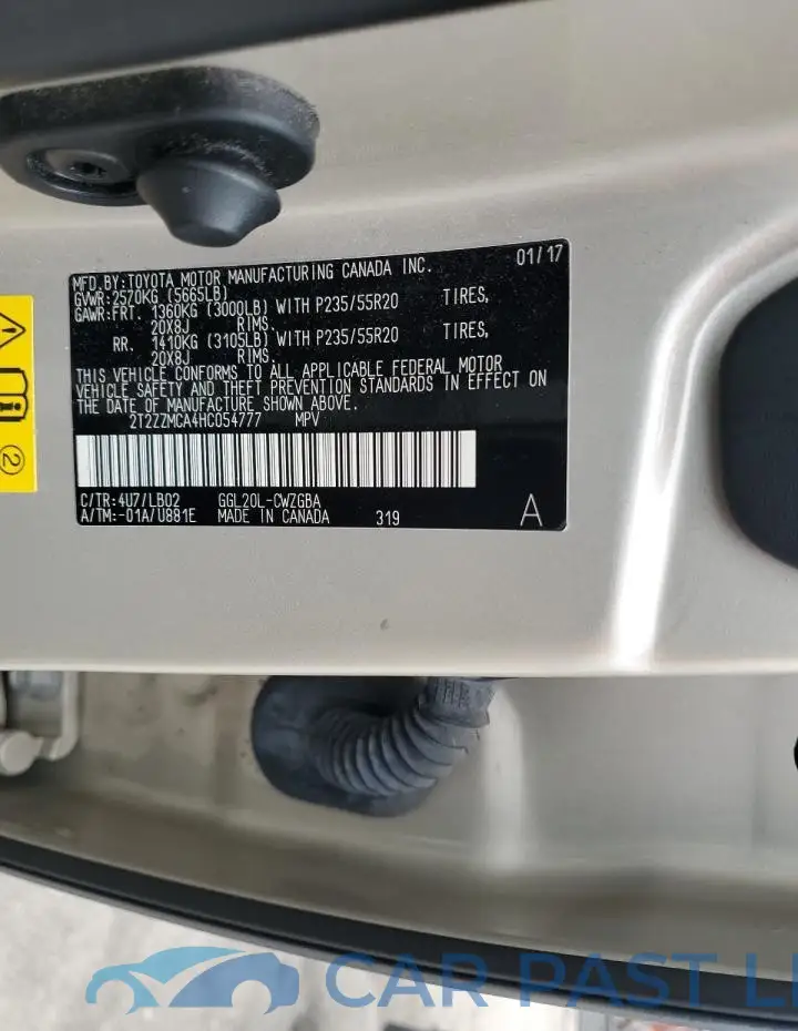 2T2ZZMCA4HC054777# 12