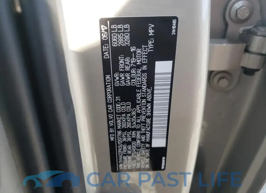 YV4A22PK9J1207786# 14