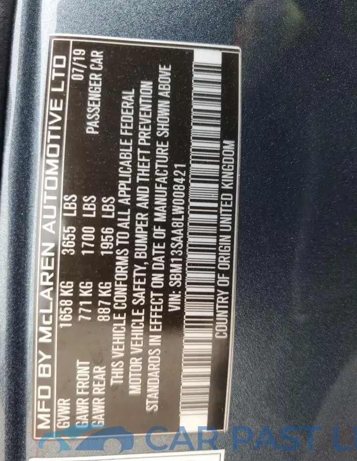 SBM13SAA8LW008421# 13