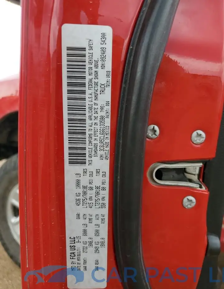 3C6UR5CL6GG133580# 12