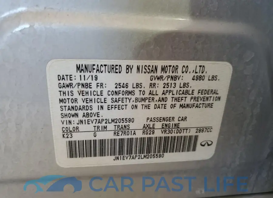 JN1EV7AP2LM205590# 12