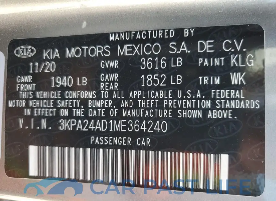 3KPA24AD1ME364240# 12