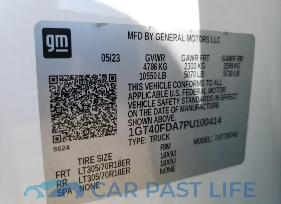 1GT40FDA7PU100414# 13